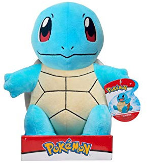 Pokemon Kuscheltier XXL Squirtle Schiggy 30 cm – Pokemon Plüschtier – Neue 2023 – Pokemon Plush - Offiziell Lizenziertes Pokemon Spielzeug