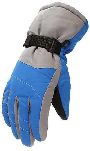 kinderhandschuhe 1 jahr Skating M/L Handschuhe Kinder Winter Winddicht Snowboarden Warme Größe Schnee Ski Mädchen Jungen Outdoor Kinder Handschuhe & Fäustlinge fingerhandschuhe mit kappe (b-Blue, M)