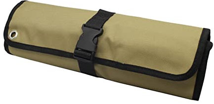 Ailopta Rolltasche Werkzeugetasche Aus 600 Denier Oxford, 10 Fächer, 45x32cm, Leicht Tragbar Wasserdicht Für Techniker Elektriker Mechaniker Maler Handwerker(ohne Werkzeuge)