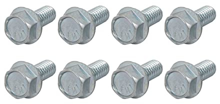 METALLIXITY Flanged Hex Head Bolts (5/16-18 x 3/4) 8pcs, Hexagon Serrated Flange Bolt Carbon Steel Screw - for House Construction Hardware Fasteners | Hexagon Serrated Flange Bolt Carbon Steel Screw for Home Construction Hardware Fasteners