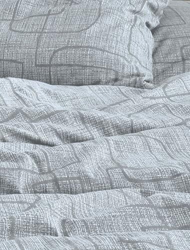 Irisette Biber Bettwäsche Koala 8478-20, grau, Größe:135x200 cm + 80x80 cm