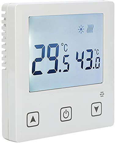 Leapiture Termostato De 220V, Calefacción por Suelo Radiante, Controlador De Temperatura del Aire Acondicionado con Pantalla Táctil para Salas De Estar, Dormitorios, Comedores