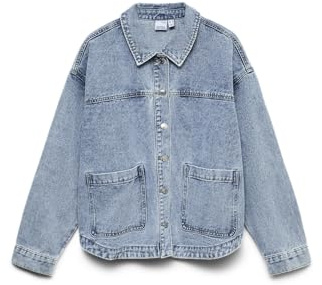 VERO MODA Veste-Chemise VMJAMIE Veste en Jean Light Blue Denim XL Light Blue Denim XL