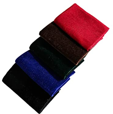 Anevous 5 Stück 50 x 50 cm Samt Stoff Patchwork Stoffpaket, Meterware Stoffe zum Nähen Patchwork, Quilten Stoff für DIY Basteln Dekoration Basteln Handwerken Kleidung Puppen Mütze,Mischfarbe C