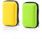 Mrltau 2 Stück Spielkarten Box, Robuste Kartenbox für Spielkarten, Spielkarten Etui für UNO Kartenspiel Phase 10 Kartenspiel Cabo Kartenspiel UNO Flip Kartenspiel UNO Extreme(Gelb und Grün)