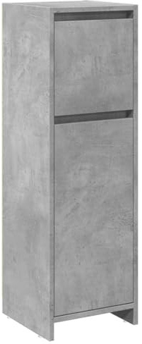 vidaXL Badezimmerschrank Betongrau 30x30x95 cm Holzwerkstoff