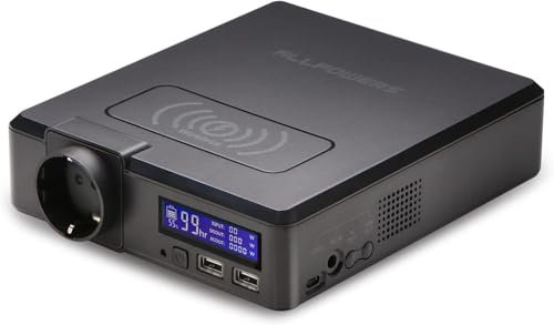 ALLPOWERS 41600mAh Centrale Elettrica Portatile, S200 154Wh Power Bank con Uscita AC 200W Max, USB Power Station, Uscita Wireless Generatore solare per Campeggio, Emergenza, Casa, Viaggi