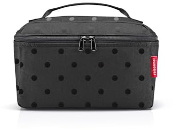 reisenthel beautycase Glossy dots Black - quadratischer Kulturbeutel, Gepäckorganisator, Kosmetiktasche