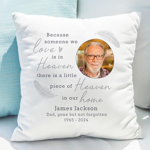 Custom Personalised Memorial Photo Upload Cushion and insert/Pillow. Great for Memorial, Remembrance