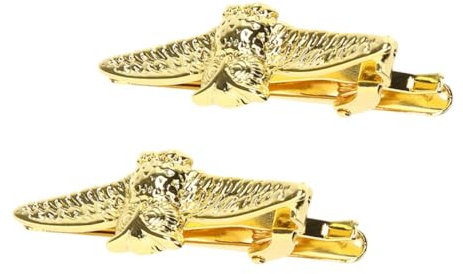 BESPORTBLE 2stücke Goldene Krawattenklammer Für Herren Krawattenklammer Aus Zinklegierung Für Hochzeiten Formelle Anlässe Und Geschäftstreffen Robuste Und Stilvolle Anzug-accessoires