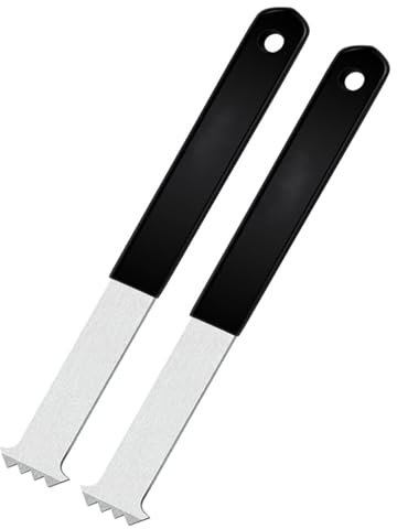 Uqezagpa Lot de 2 extracteurs de pavés robustes avec gratte-joints Microdents pour jardin