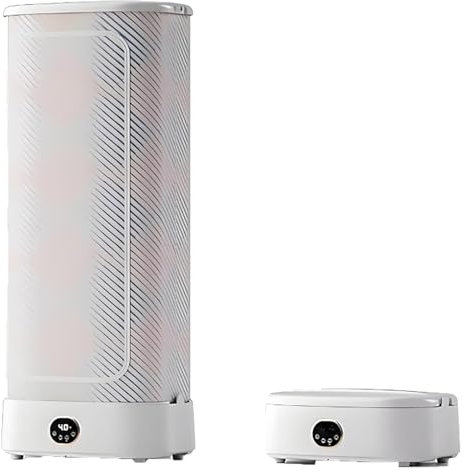 Piegare 2 in 1 macchina automatica per stirare: essiccatore portatile a vapore da 1000 w, linea di chiusura automatica con telecomando, per stirare ed asciugare abiti e tessuti.