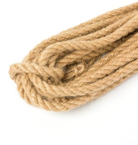 TMTGTS Corda di canapa, 14 mm x 25 m, corda di iuta, corda di iuta, filo di juta, filo di juta, filo di juta, filo per pacchetti per alberi di gatto, vasi fai da te, biglietti di invito
