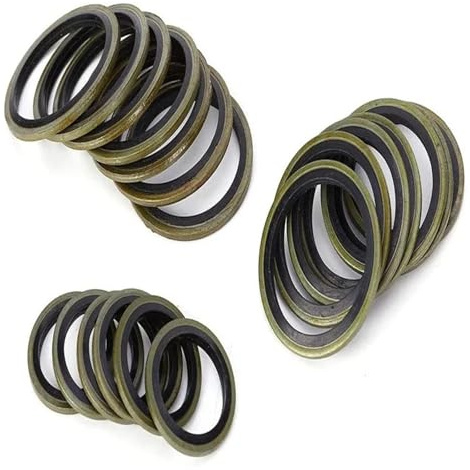 Hardware-Armaturen 240 Stück Verbunddichtscheibe Metall 68 8 mm Ölablassschraube Dichtung Passung Kombischeibe Dichtring Dichtungsscheibe