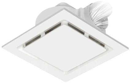 ruyi-1986 Extractor de Aire Ventilador de Techo de Yeso de PVC con Orificio Abierto y Motor de Cobre for Cocina y baño, Potente y silencioso. Ventiladores de baño