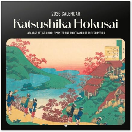 Grupo Erik - Calendrier 2026 Mural Hokusai - Calendrier Mural 2026 Mensuel Japonais │ Idee Cadeau : Calendriers Muraux │ De Janvier à Décembre : Espace pour notes et Illustrations (30x60 cm)