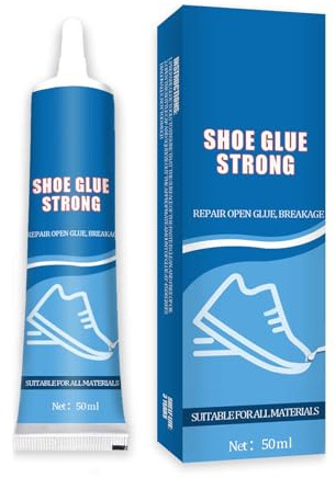 Colla per la riparazione delle scarpe, 50 g, colla per la riparazione degli stivali, senza odore, asciugatura rapida, qualità professionale, resistente alle alte temperature per scarpe in tessuto