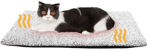 Protoence Selbstwärmende Katzenmatte - Isoliert, Weich, Wasserdicht Und Tragbar - Katzen Wärmematte Für Innen Heizdecke,Für Kalte Winter, Innen Und Außen, Zuhause Reisen, Beruhigend
