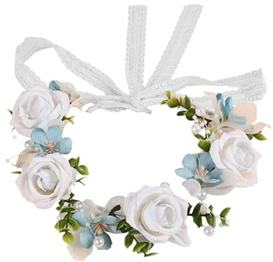 Blompannband för kvinnor | konstgjord bekväm elegant huvudbonad – blomkronor för kvinnor och flickor | för inomhus- och utomhusbruk, födelsedag, bröllop, nattvardsgång, festival, dekoration för