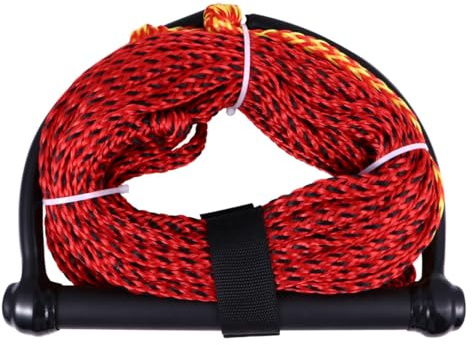 SHINEOFI Cuerda para esquí acuático y Wakeboard de Nylon Negro con asa, Resistente a la abrasión para Wakeboarding y Water Skiing en Barco Color Aleatorio