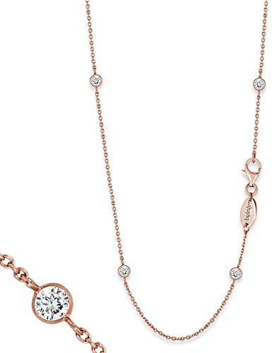 Engelsrufer Damen Moonlight Kette 925er-Sterlingsilber Weiße Zirkonia