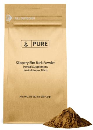 PURE ORIGINAL INGREDIENTS Slippery Elm Bark Powder (2lb) Pure & Natural, Vegan, Gluten-Free