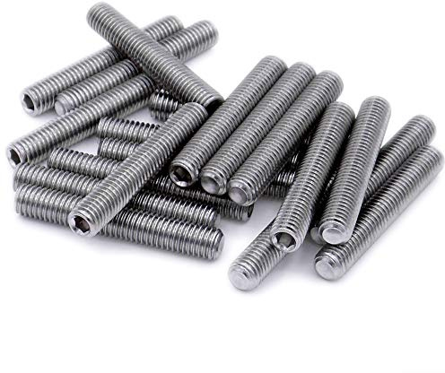 Lot de 20 vis sans tête M4 (4 mm x 40 mm) en acier inoxydable (A2)