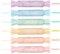chosch Evidenziatori a forma di caramella, colori assortiti, punta a scalpello, a base d'acqua, asciugatura rapida e scrittura senza intoppi, 6 colori macaron (evidenziatore candy)