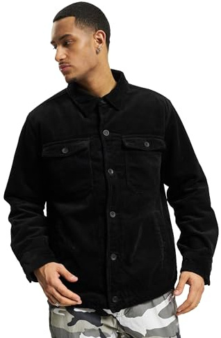 Brandit Corduroy Jacket, Uomo, black, XL