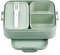 Mepal Bento Box Midi - Lunch Box with Bento Box - for 2 Sandwiches or 4 Slices of Bread - Lunch Box for Sandwiches, Small Snacks & Left Overs - Lunch Box Adults - Nordic sage