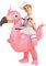 AirSuit® Travestimento gonfiabile da fenicottero rosa per bambini | Misura da 90 a 120 cm | Realizzato in poliestere altamente resistente | Sistema di gonfiaggio | Animale gigante | OriginalCup