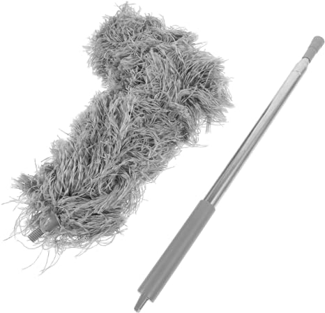 BESTonZON Telescopic Pole Cleaning Brush for Gutter Guard Cleaner Tools from Ground Roof Cleaning Brush Extendable Gutter
