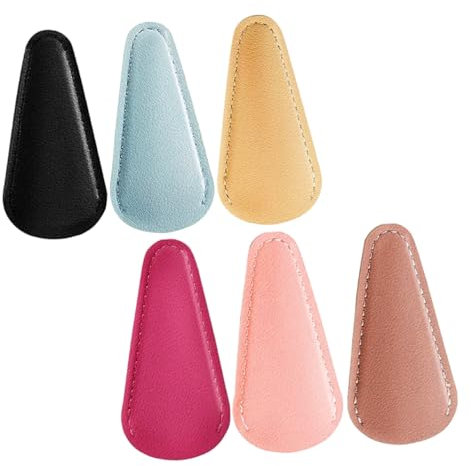 6st Scherenetui Nagelscherenabdeckung Leder Schere Abdeckung Scissor Protector Mantel Scherenscheide Aus Leder Scherenbeutel Extra Dickes Pu-leder Reisen Kleine Schere Empfindlich