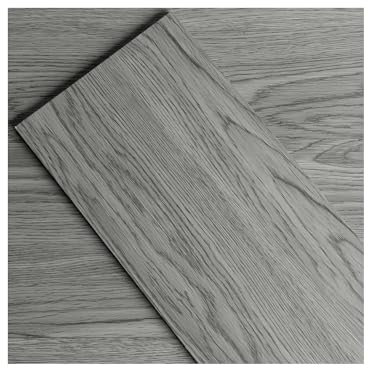 GreenFullHouse Planche de sol auto-adhésive Vinyle Carrelage Décoller et coller Carreau de sol Anti-rayures pour cuisine Couloirs Planche de sol 2.0mm 36 planches (5.02m²,Gris nouvellement lavé)