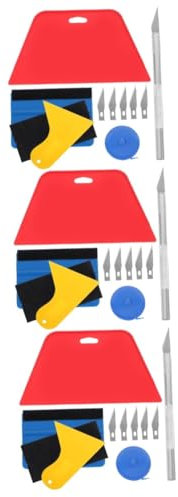 Hemobllo 3 Sätze Tapeten-Sticker-Tool cutter spatel rakel Kfz-Werkzeuge Tapetenglätter-Tools Auto Werkzeuge zum Auftragen von Tapeten Tapetenwerkzeuge zum Abziehen und Aufkleben Samt