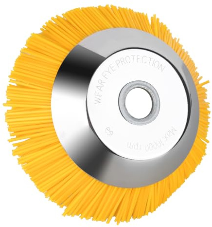 YHNDECO Unkrautbürste Nylonbürste, 200 mm x 25,4 mm Nylon UnkrautbüRstenkopf, Nylon Rasenmäher Bürste Wildkrautbürste für Rost-Und Moosentfernung