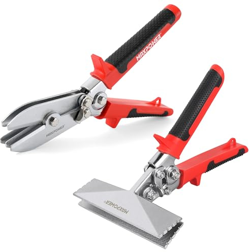 MAXPOWER Sheet Metal Hand Seamers, 5-Blade Pipe Crimper & 6 Metal Bender