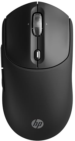 HP 700 Ratón Inalámbrico Recargable, Conexión por Bluetooth 5.2 y USB 2,4 GHz, 7 Botones, Rueda 4D, hasta 30 Días de Uso, USB-C, 6000 PPP, Compatible con Windows, Mac, ChromeOS, iOS, Android,Negro
