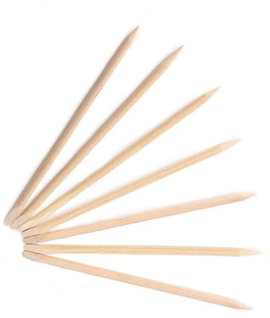 WEKADRIN 100pezzi Bastoncini di Legno d Arancio per Unghie Strumenti di Pulizia e Levigatura per Manicure e Pedicure