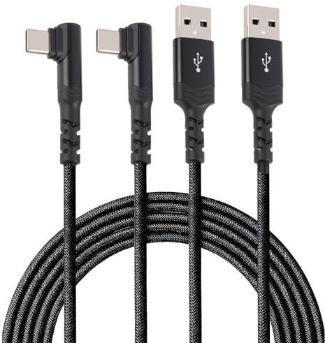 Lunpoem 2PCS Cable USB C 1m, 66W, 480Mbps Cable USB Tipo C Carga Rápida y Transferencia de Datos, Cable Corto USB C a USB A, Ideal para Móviles y Dispositivos USB C