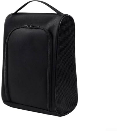 Belüftete Golf-Schuhtasche für bequemes Reisen und organisiertes Zubehör (schwarz)