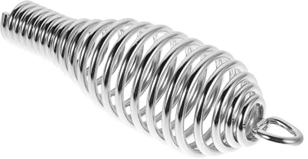 JOINPAYA Mango Diseño Espiral Resistente y Duradero de Acero Inoxidable de Resorte Cónico para Puerta de Chimenea y Parrilla Exterior para Alta Temperatura