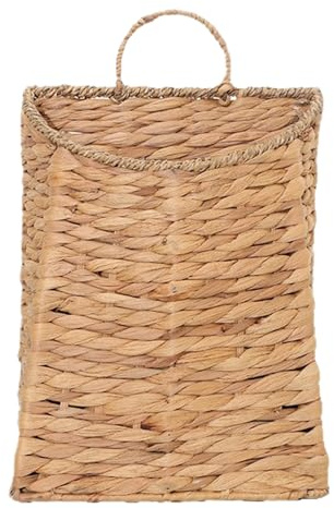 Jukeoiu Wandkorb Rattan, Geflochtener Hängekorb, Aufhängen Blumenkorb Vintage Landhausstil, Für Brot Obsts Gemüses Pflanzen Aufbewahrung