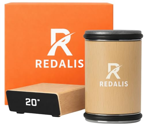 Aiguiseur de Couteaux Professionnel Roulants Chêne pour les couteaux de cuisine avec un tranchant rasoir I Kit d’aiguisage facile à utiliser – Aiguiseur rotatifs pour les couteau I Marque Francaise