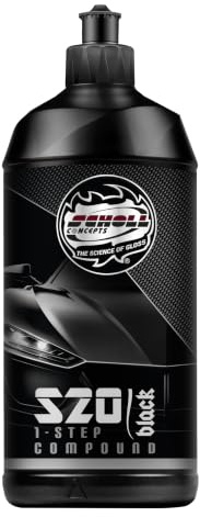 Scholl Concepts - Premium Auto Politur S20 BLACK 1-Step Compound 500g – Kraftvolle Schleifpaste zum Kratzer entfernen - Medium Cut – Hochleistungs-Schleifpolitur Made in Germany