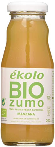 Ekolo Zumo De Manzana Ecológico, 100% Exprimido, 12 Botellas * 200Ml 2400 ml