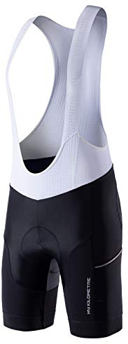 MY KILOMETRE Salopette Ciclismo Uomo Corte con Tasche Laterali - Abbigliamento da Ciclismo Professionale ad Asciugatura Rapida e Traspirante