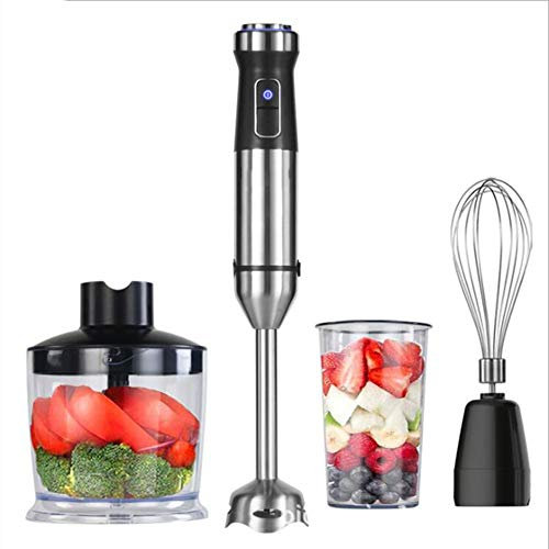 MZ Hand Blender, Electric Whisk, Immersion Mixer Food Processor Juicer Cooking Stick Meat Grinder Immersion Blender Handheld, Stainless Steel Hand Blender Set,A