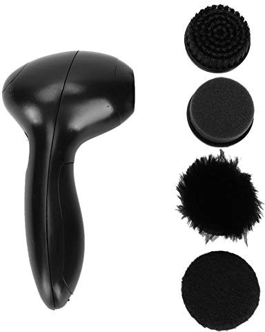 Kit Pulizia Scarpe Con 4 Spazzole Intercambiabili, Portatile Elettrico Lucidatrice Multifunzione Pulisci Strumenti Mini Elettrica Spazzola Lustrascarpe Lucidascarpe Per Pelle Manutenzione Cura Casa