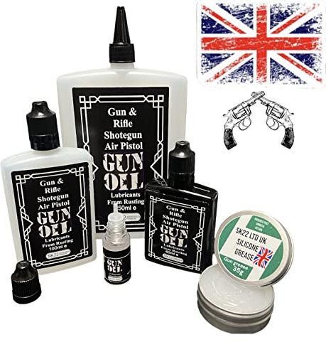 Gun & Rifle Oil Pistol Lubricant. Each Bottle Comes With Free 35g Grease (250ml)